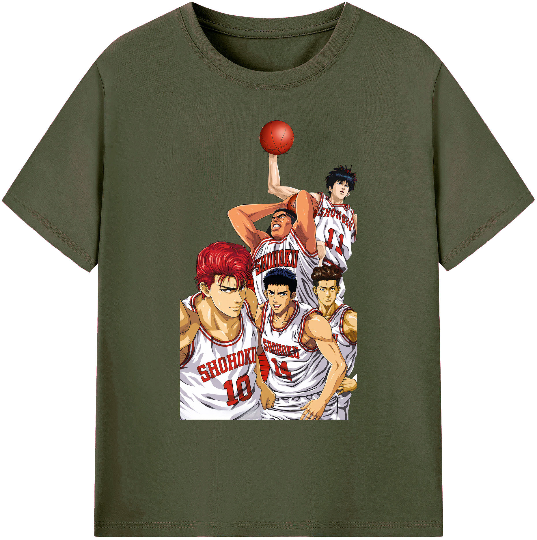 （画像用） SLAM DUNK／スラムダンク 綿100％ メンズ半袖Tシャツ｜肌触りやわらか＆通気性